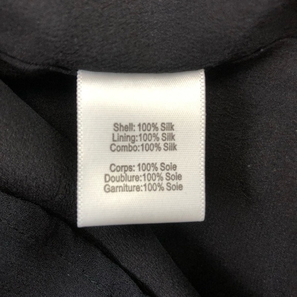 𝅺Adam Lippes silk sleeveless top womens black embroidered top Size 4 - Picture 6 of 9